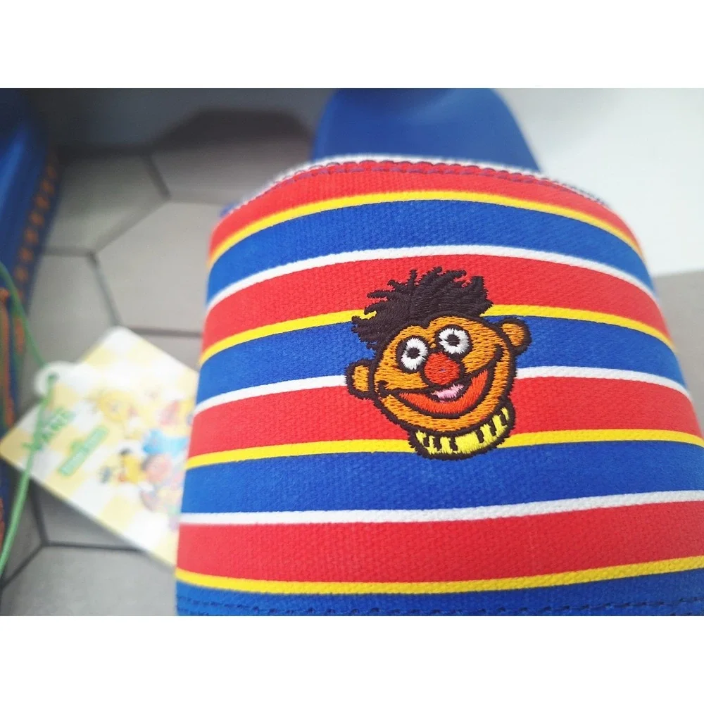 Vans x Sesame Street La Costa Slide Bert & Ernie Blue Stripes Sandals Men's 12